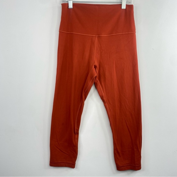 Lululemon Align 21” Size 8 Crop Canyon Orange Legging Workout Pants Activewear - Picture 2 of 6